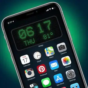 Dot Matrix Clock Widget Download