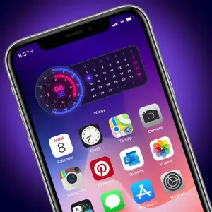 Neon Clock Widget Download